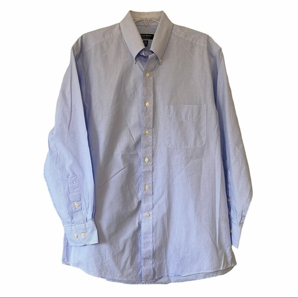 Club Room Gingham Long Sleeve Button Down Shirt - Picture 1 of 11
